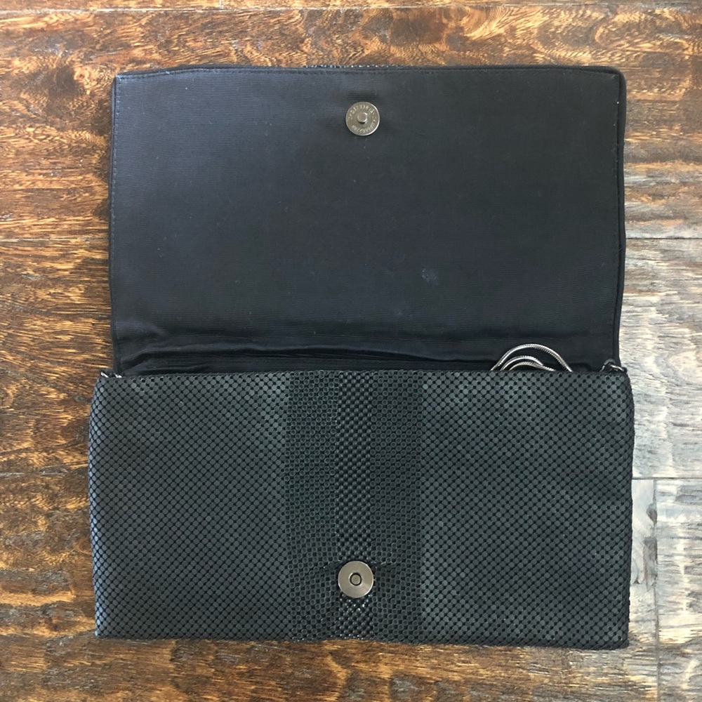 BCBGMaxAzria Black Mesh Clutch (EUC) - Picture 2 of 8